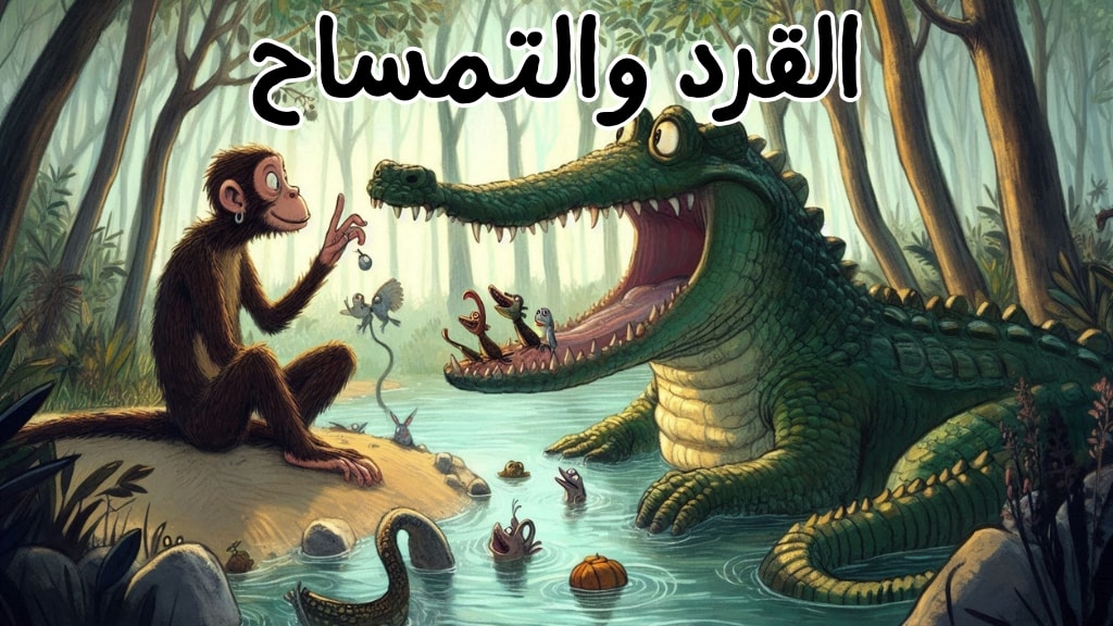 قصة القرد والتمساح