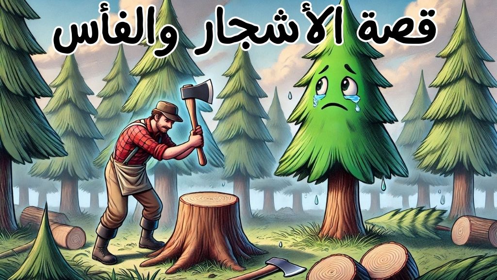 قصة الأشجار والفأس