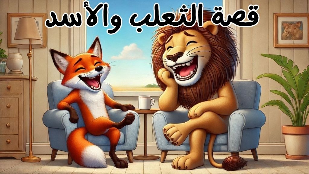 قصة الثعلب والأسد
