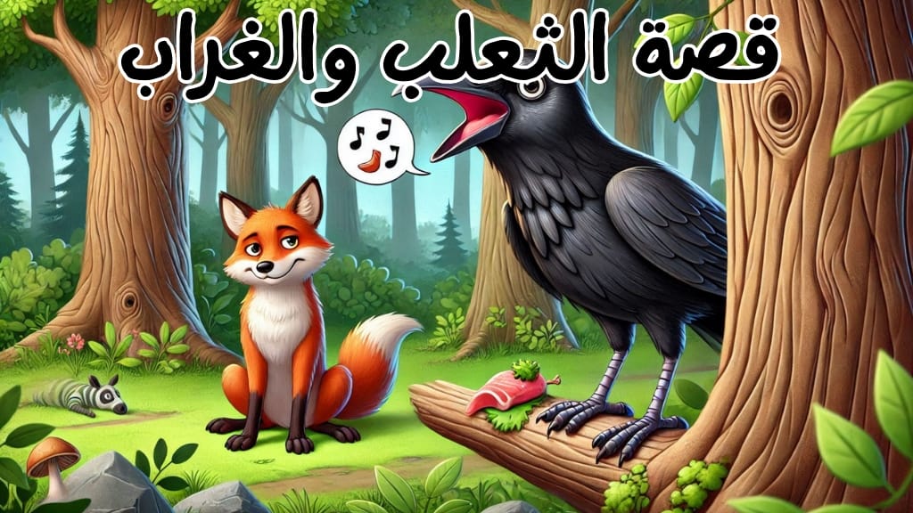قصة الثعلب والغراب