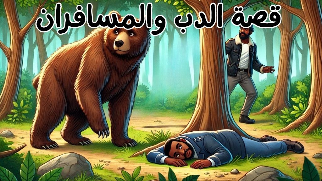 قصة الدب والمسافران
