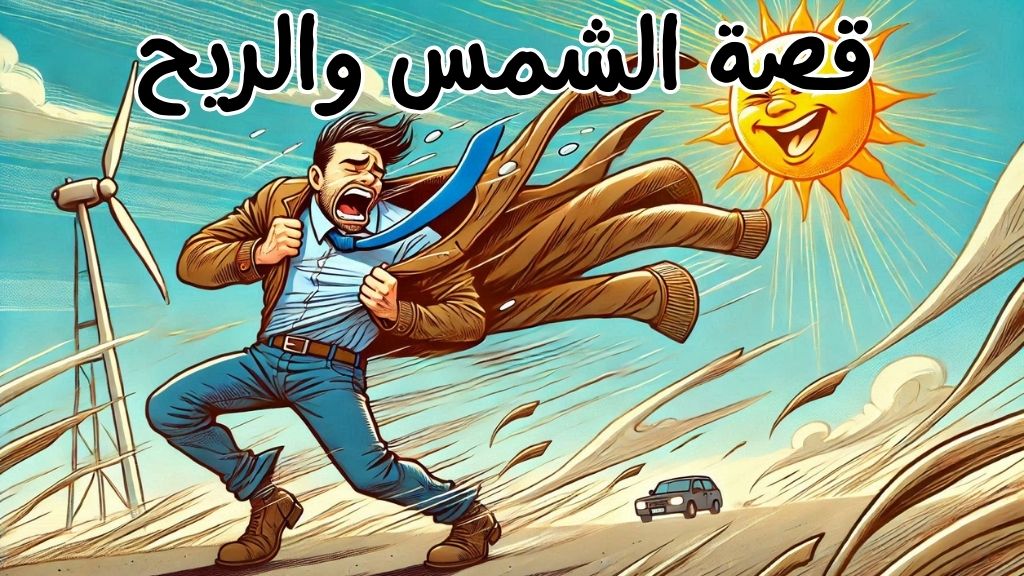 قصة الشمس والريح