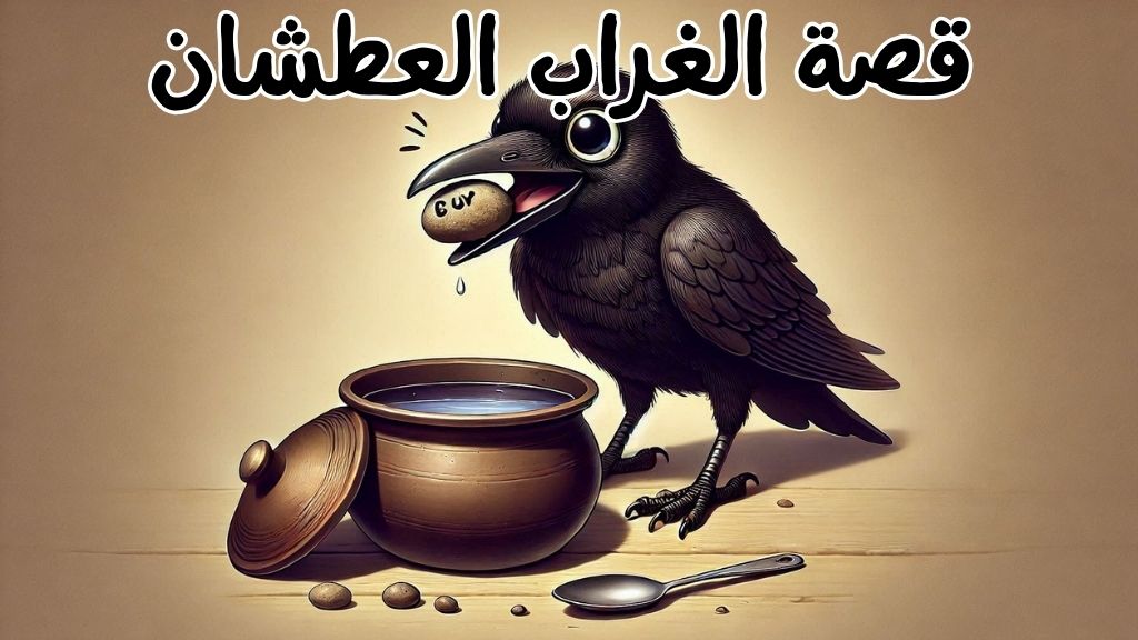 قصة الغراب العطشان
