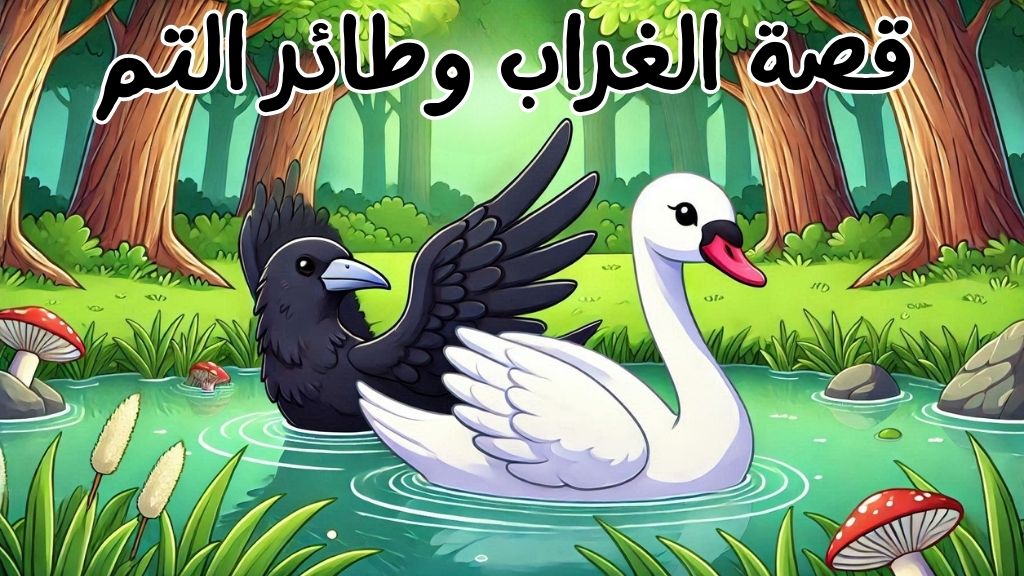 الصفحة الرئيسية 13 قصة الغراب وطائر التم