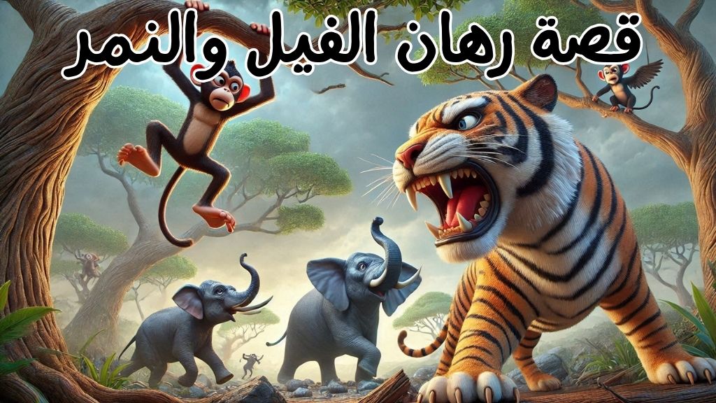 قصة رهان الفيل والنمر