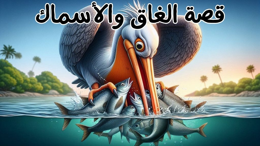 قصة الغاق والأسماك