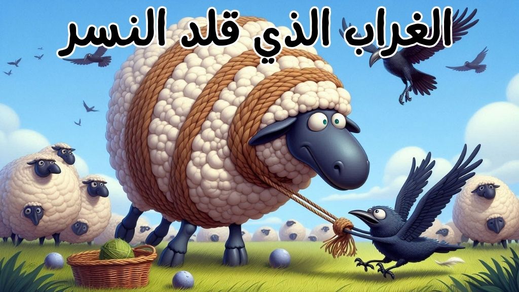 قصة الغراب الذي قلد النسر