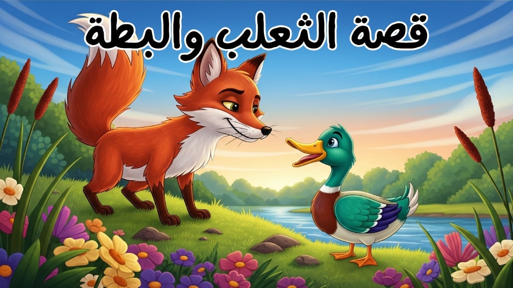 قصة الثعلب والبطة