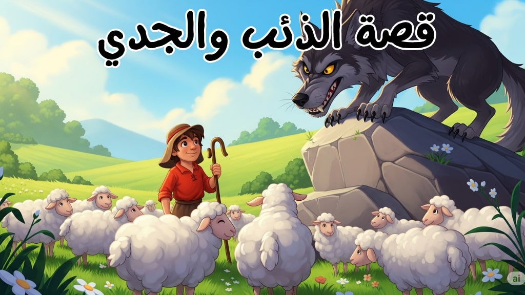 قصة الذئب والجدي