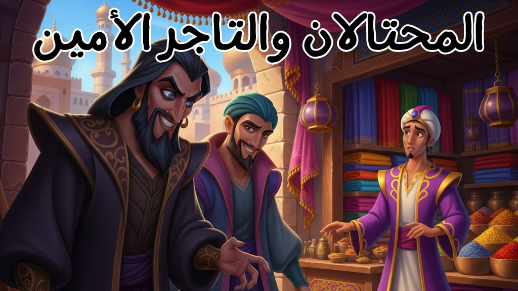 قصة المحتالان والتاجر الأمين