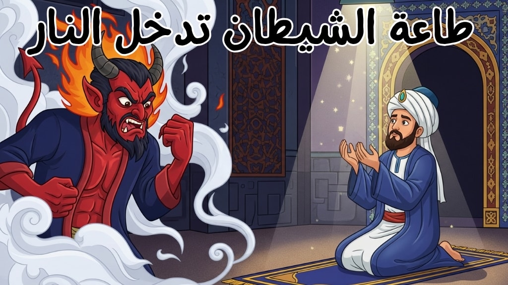 طاعة الشيطان تدخل النار